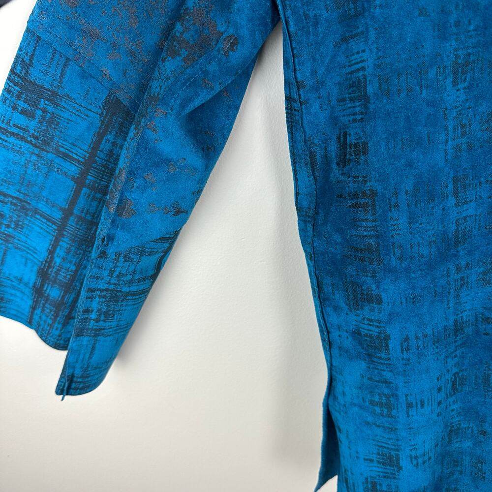 Lemon Grass Patchwork Lagenlook Open Front Jacket… - image 6